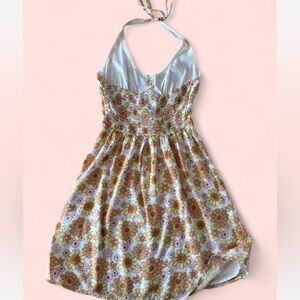 Floral Dress with Halter Neck